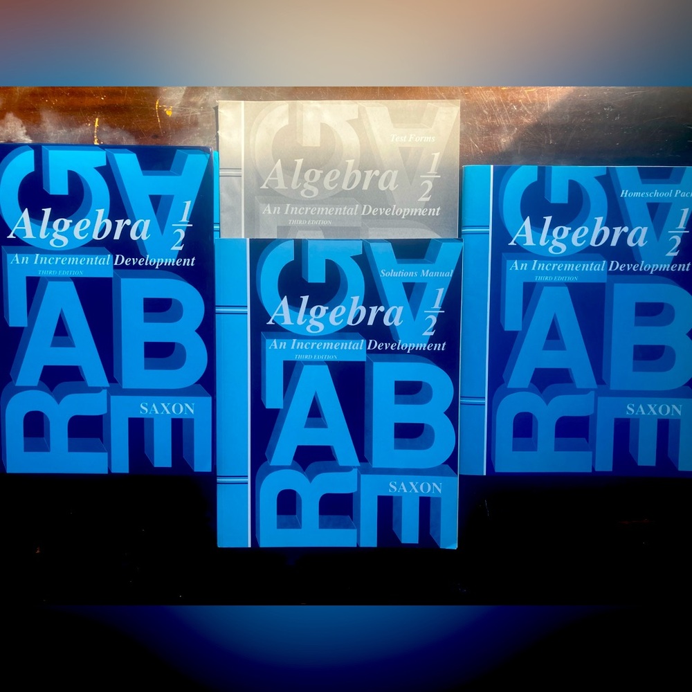 Saxon Algebra 1/2 Textbook Set